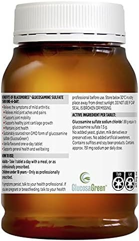 Blackmores Glucosamine Glucosamine Bone Strength Joint Spirit Daily 1500mg 180 Capsules - Image 2