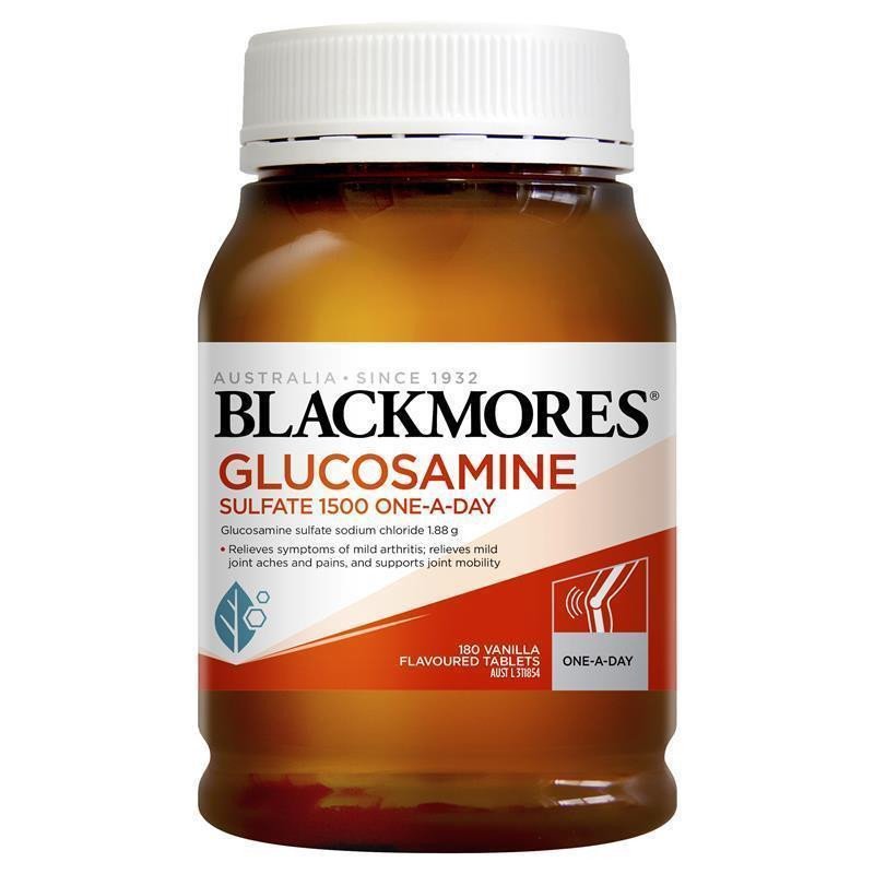 Blackmores Glucosamine Glucosamine Bone Strength Joint Spirit Daily 1500mg 180 Capsules